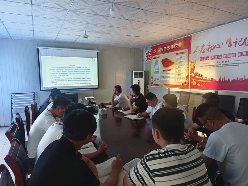 防為上，先于行，第二區(qū)域項目部扎實推動安全月活動開展